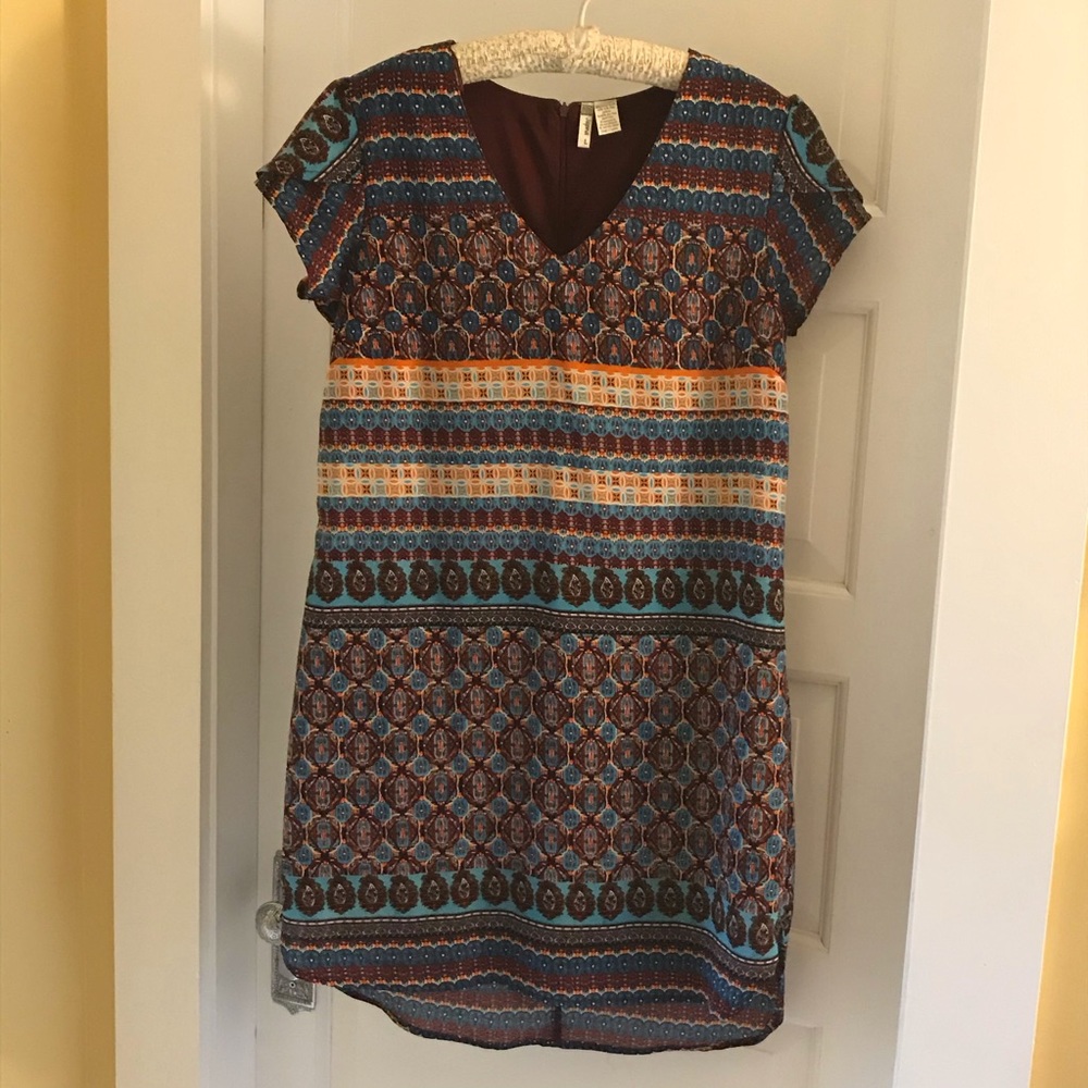 Casual batik mini dress